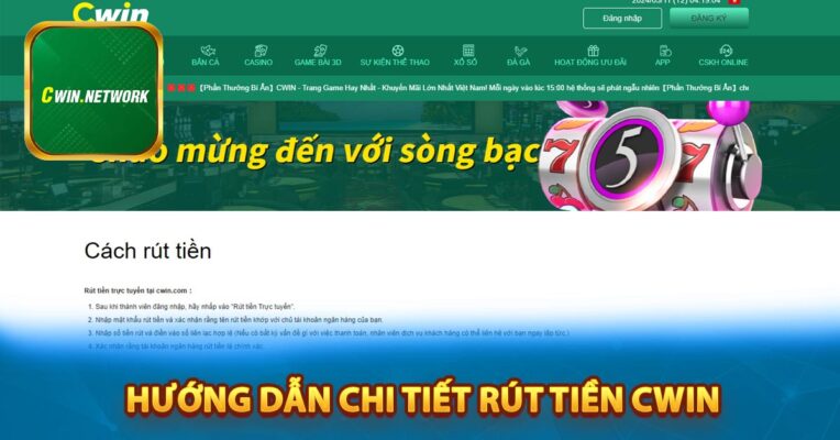 Hướng dẫn chi tiết các thao tác rút tiền